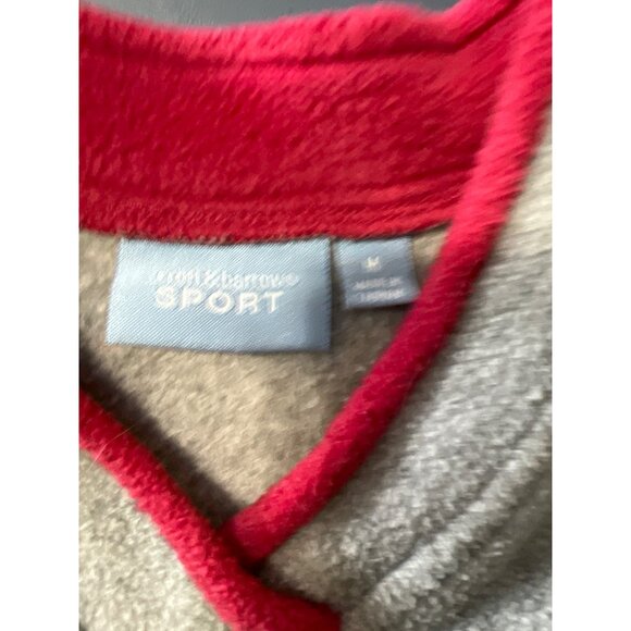 Gray Long Sleeve V-Neck Fleece Pullover M Embroidered Cardinals - Picture 10 of 12